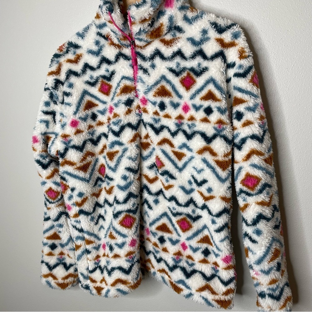 Eddie Bauer Fuzzy Sherpa Pullover small - Picture 2 of 5